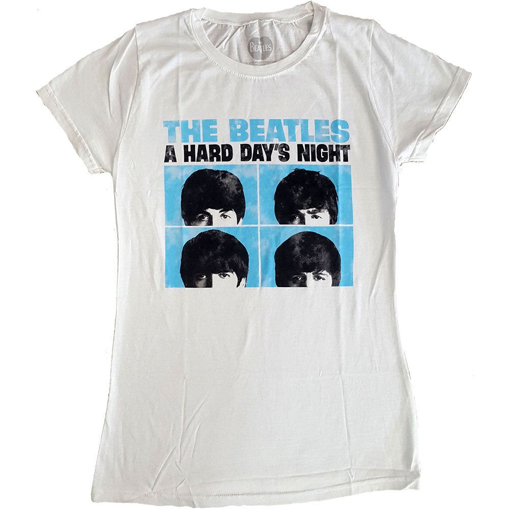 The Beatles Ladies T-Shirt: Hard Days Night Pastel T-Shirt