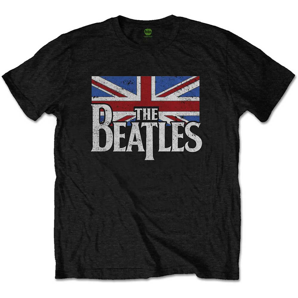 The Beatles Kids T-Shirt: Dop T Logo & Vintage Flag T-Shirt
