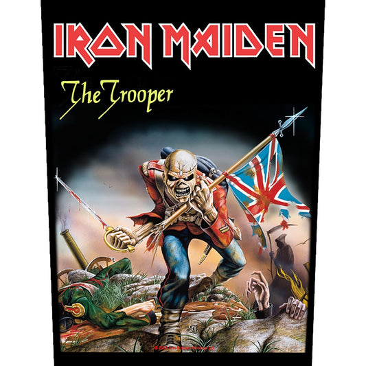 Een foto van een Iron Maiden Achterpatch