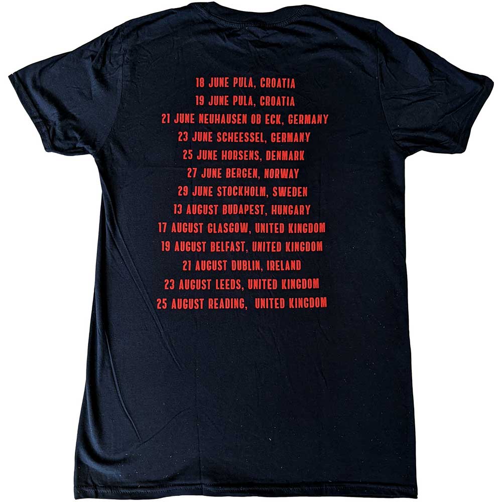 Foo Fighters Unisex T-Shirt: Concrete & Gold 2019 European Tour (Back Print) (Ex-Tour) T-Shirt