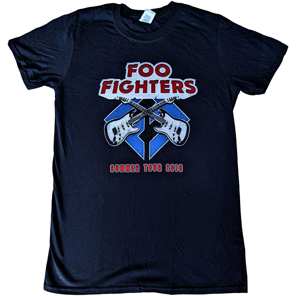 Foo Fighters Unisex T-Shirt: Concrete & Gold 2019 European Tour (Back Print) (Ex-Tour) T-Shirt