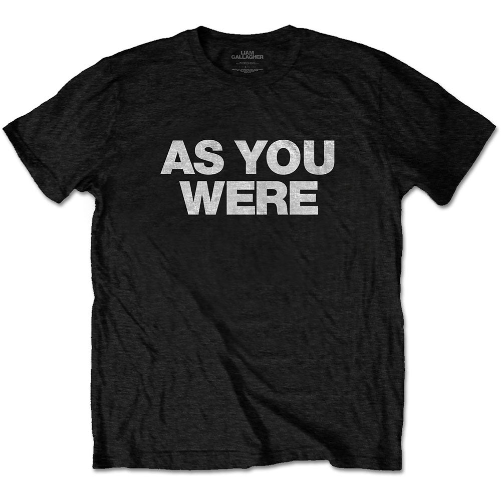 Liam Gallagher Unisex T-Shirt: As You Were (XXX- Large) T-Shirt