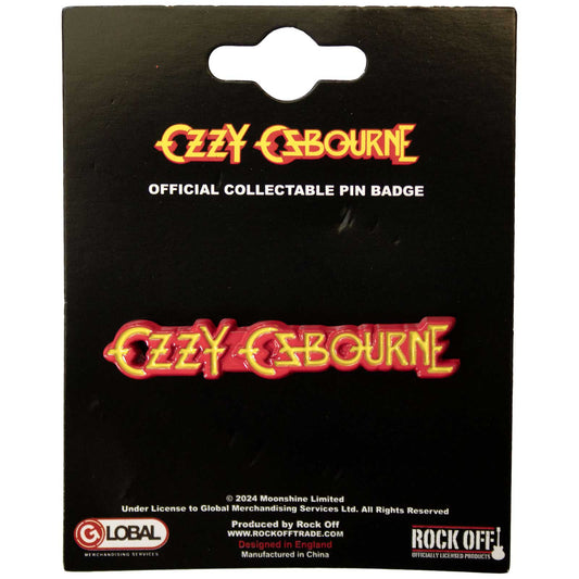 Een foto van een Ozzy Osbourne Speld Badge