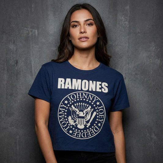 Een foto van een Ramones Crop Top