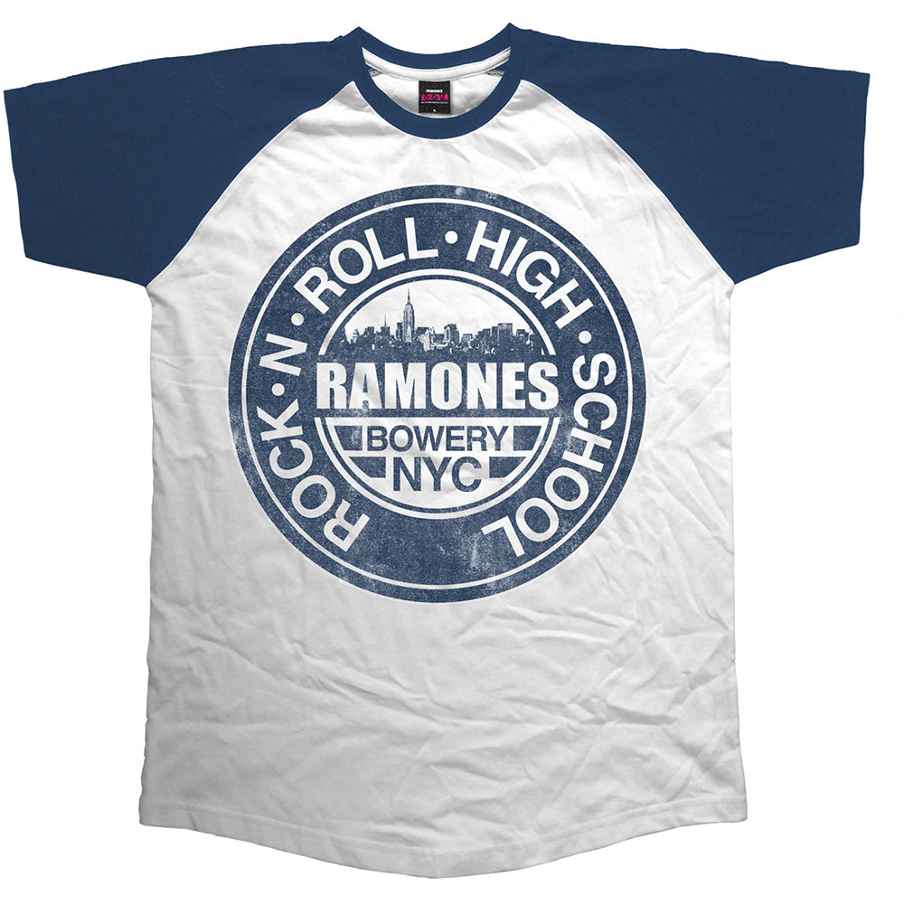 Ramones Unisex Raglan T-Shirt: Bowery NYC Raglan T-Shirt