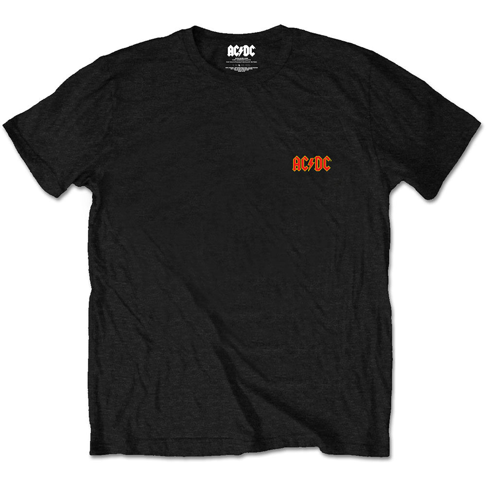AC/DC Unisex T-Shirt: Logo (Back Print/Retail Pack) T-Shirt