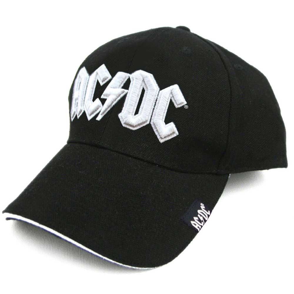 AC/DC Unisex Baseball Cap: White Logo Baseballpet