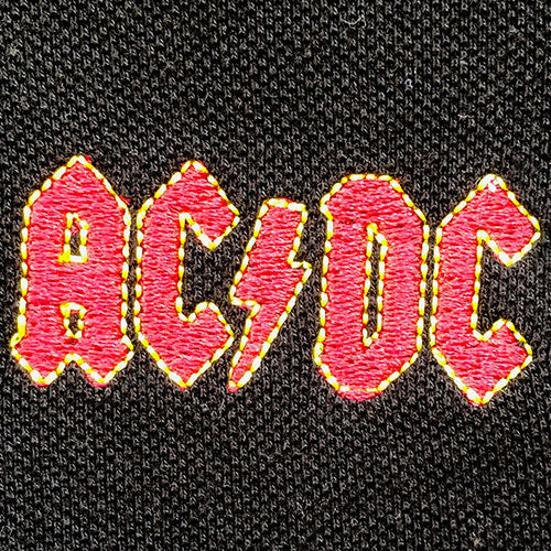 AC/DC Unisex Polo Shirt: Classic Logo Polo Shirt