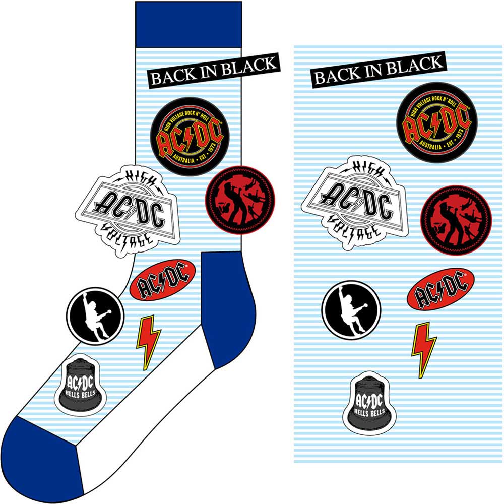 AC/DC Unisex Ankle Socks: Icons (UK Size 7 - 11) Enkelsokken
