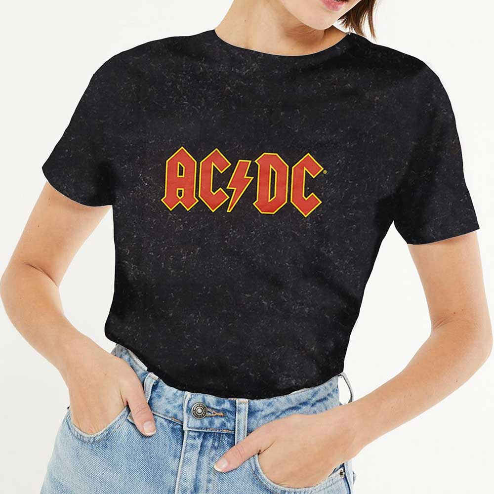 AC/DC Unisex T-Shirt: Logo (Wash Collection) T-Shirt