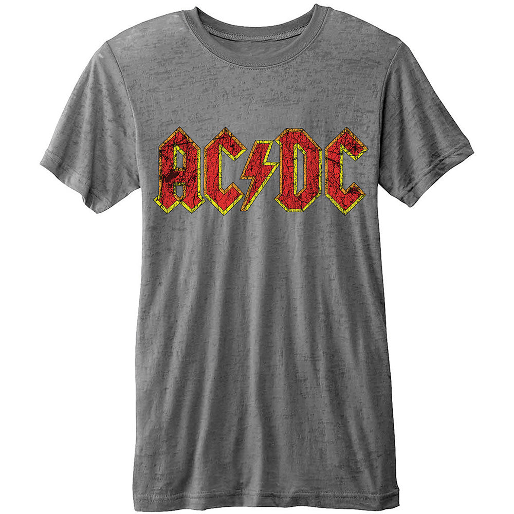AC/DC Unisex T-Shirt: Classic Logo (Burnout) T-Shirt