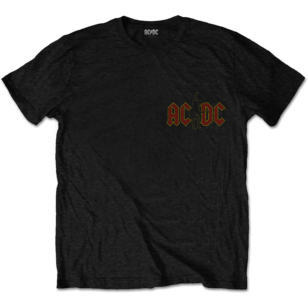 AC/DC Unisex T-Shirt: Hard As Rock (Back Print) T-Shirt