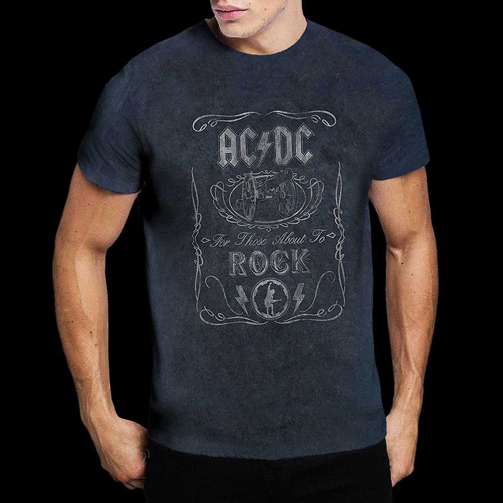 AC/DC Unisex T-Shirt: Cannon Swig (Wash Collection) T-Shirt