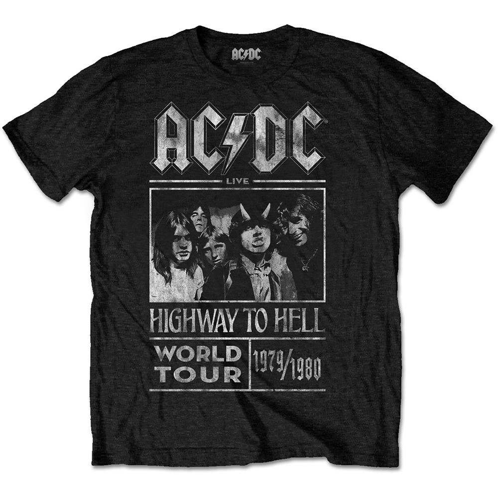AC/DC Unisex T-Shirt: Highway to Hell World Tour 1979/1980 T-Shirt