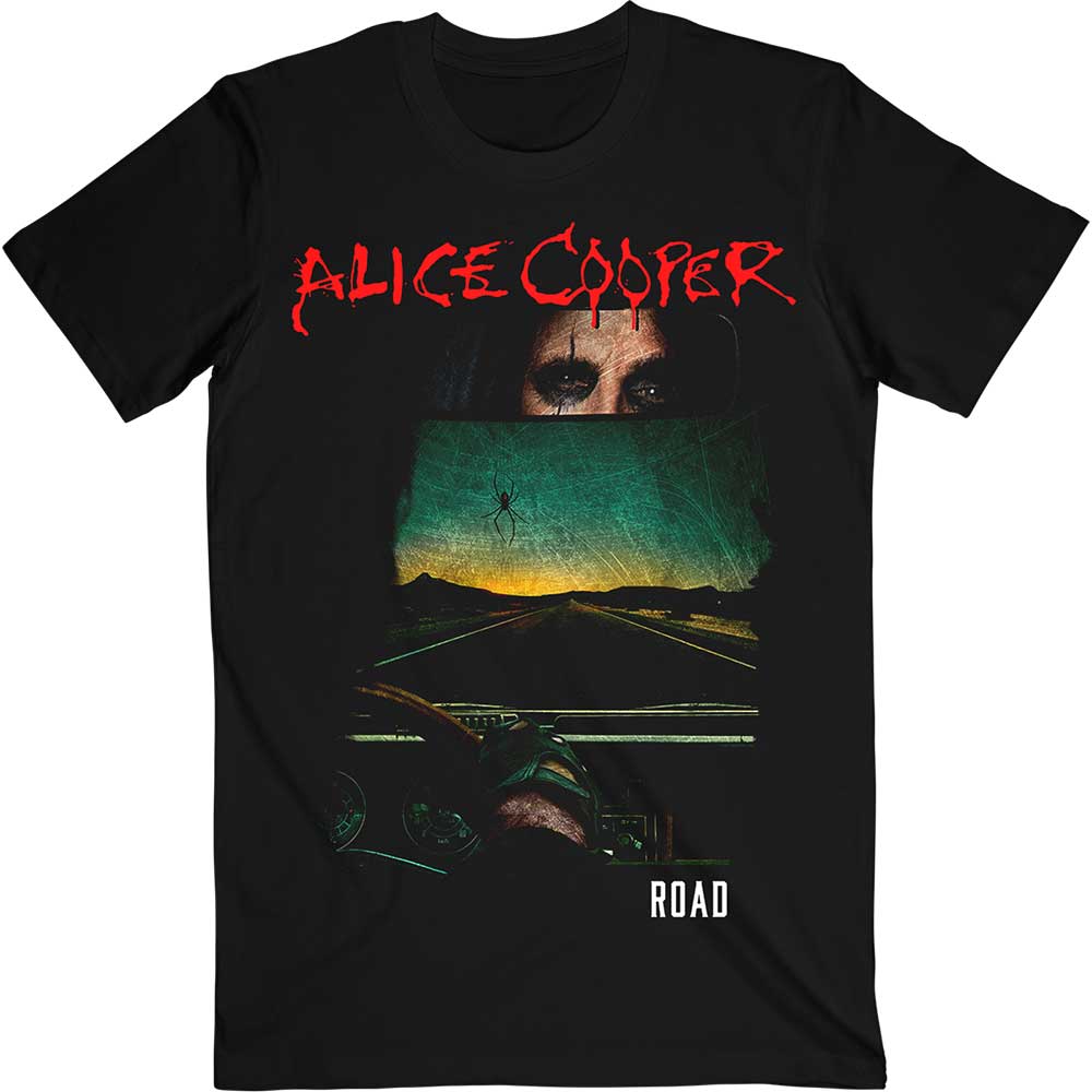 Alice Cooper Unisex T-Shirt: Road Cover Tracklist (Back Print) T-Shirt
