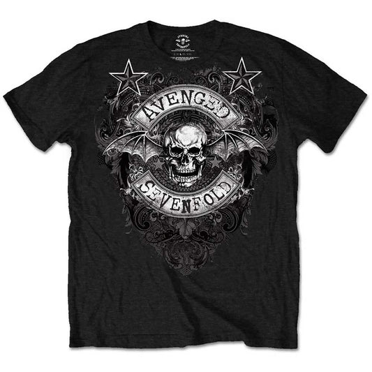 Avenged Sevenfold Unisex T-Shirt: Stars Flourish T-Shirt