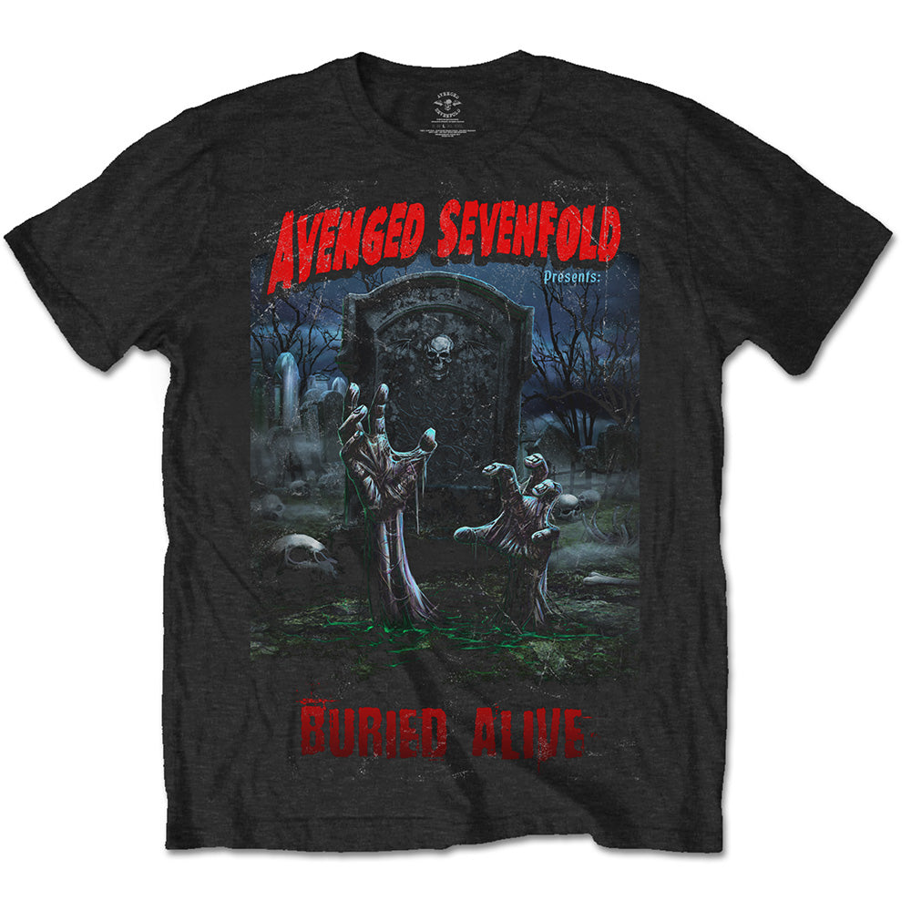 Avenged Sevenfold Unisex T-Shirt: Buried Alive Tour 2012 (Back Print) T-Shirt