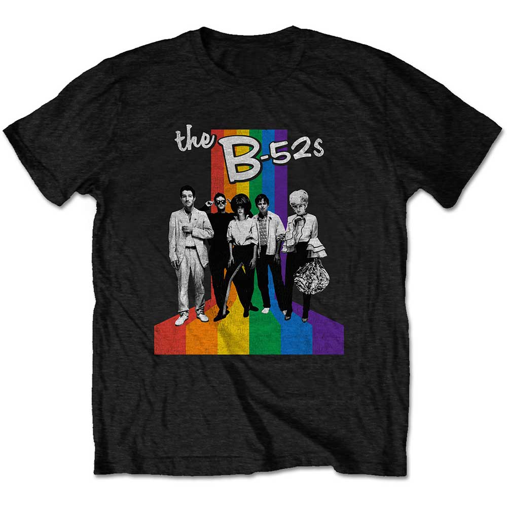 B52s Unisex T-Shirt: Rainbow Stripes T-Shirt