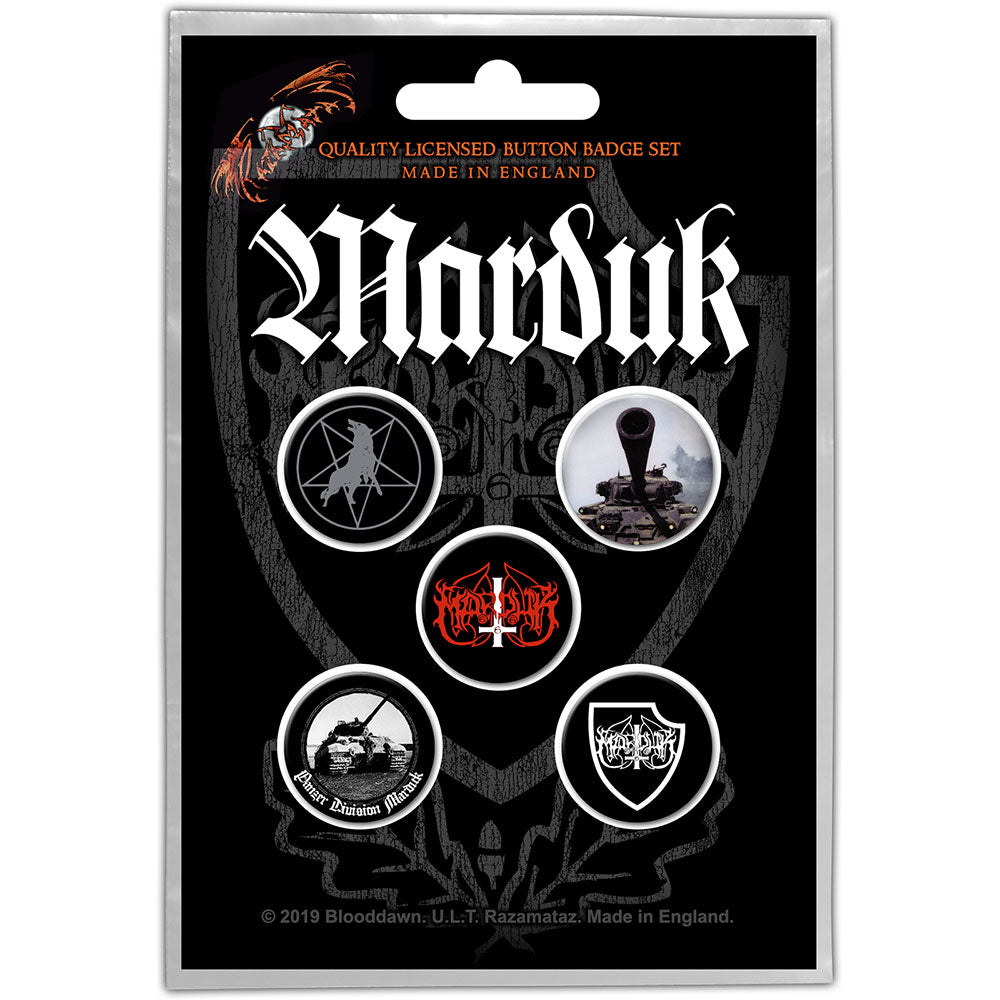 Marduk Button Badge Pack: Panzer Division (Retail Pack) Set knoopspelden