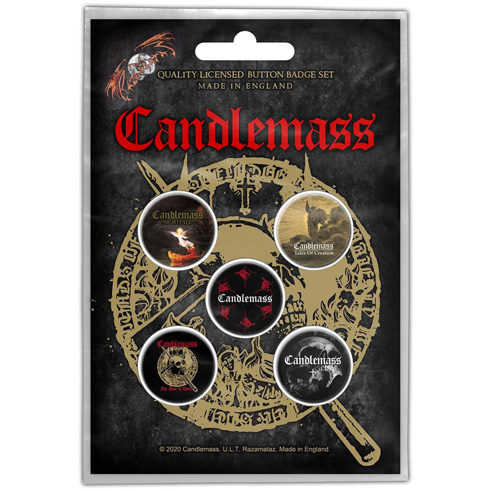 Candlemass Button Badge Pack: The Door to Doom (Retail Pack) Set knoopspelden