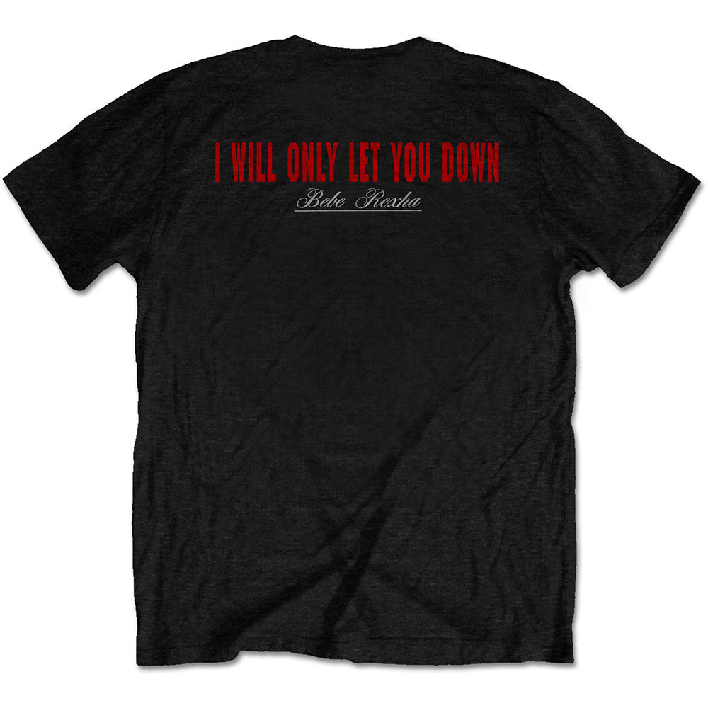 Bebe Rexha Unisex T-Shirt: Sabotage - Let You Down (Back Print) T-Shirt