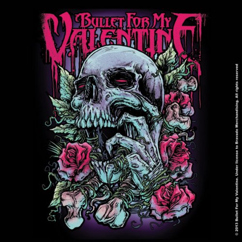 Bullet For My Valentine Single Cork Coaster: Skull Red Eyes Onderzetter