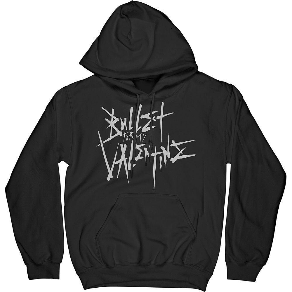 Bullet For My Valentine Unisex Pullover Hoodie: Large Logo & Album (Back Print) Trui met capuchon