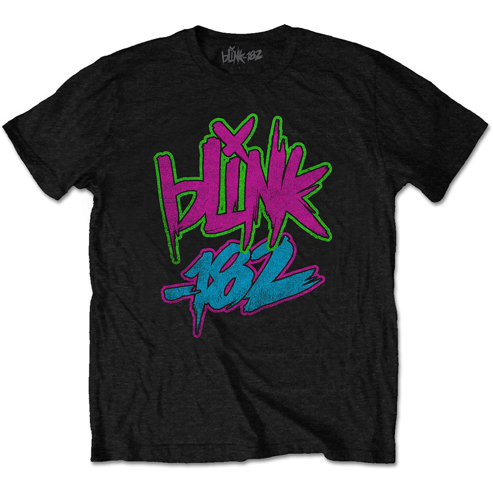 Blink-182 Unisex T-Shirt: Neon Logo T-Shirt
