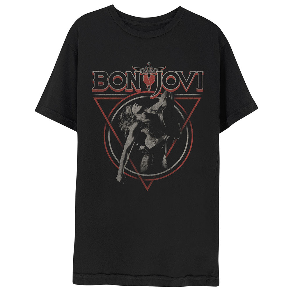 Bon Jovi Unisex T-Shirt: Triangle Overlap T-Shirt