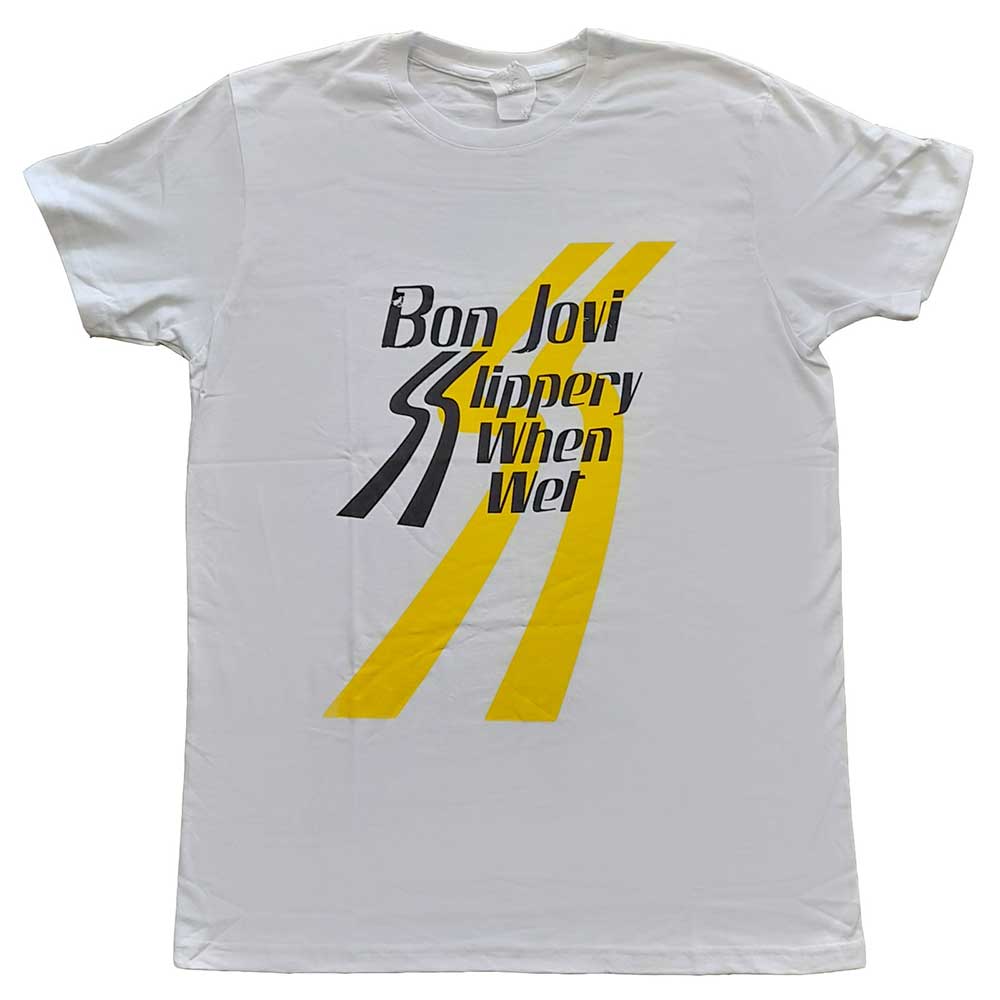 Bon Jovi Unisex T-Shirt: Slippery When Wet T-Shirt