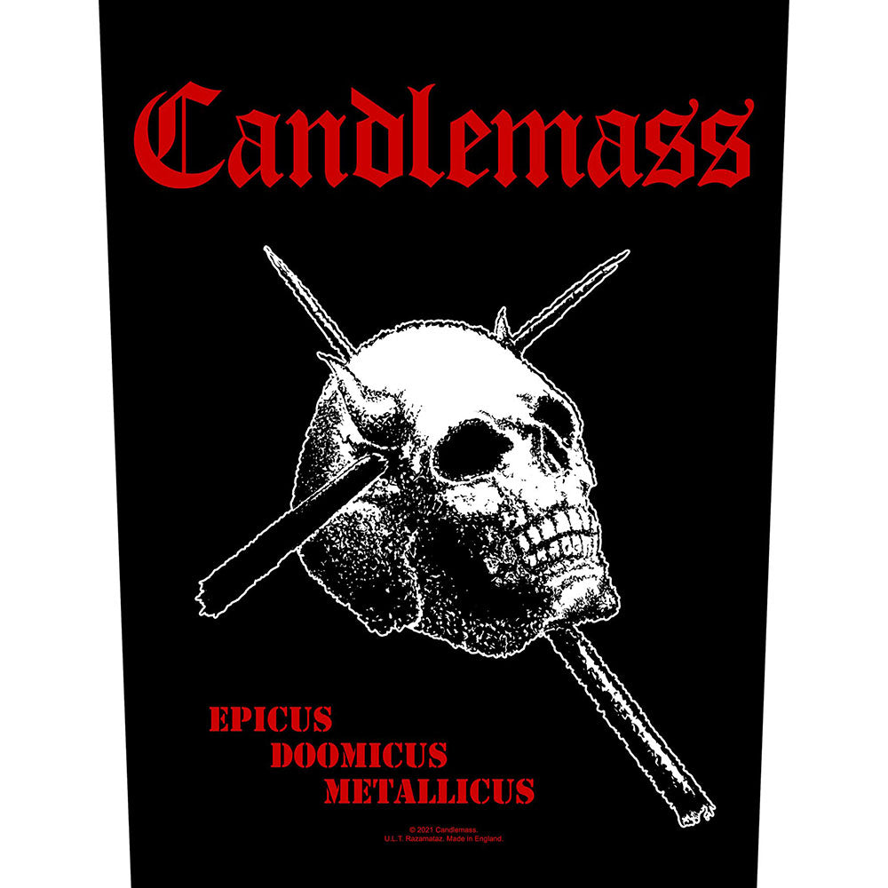 Candlemass Back Patch: Epicus Doomicus Metallicus Achterpatch