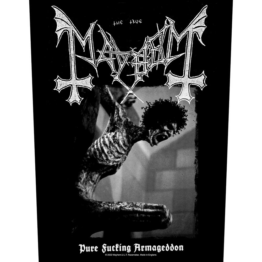 Mayhem Back Patch: Pure Fucking Armageddon Achterpatch