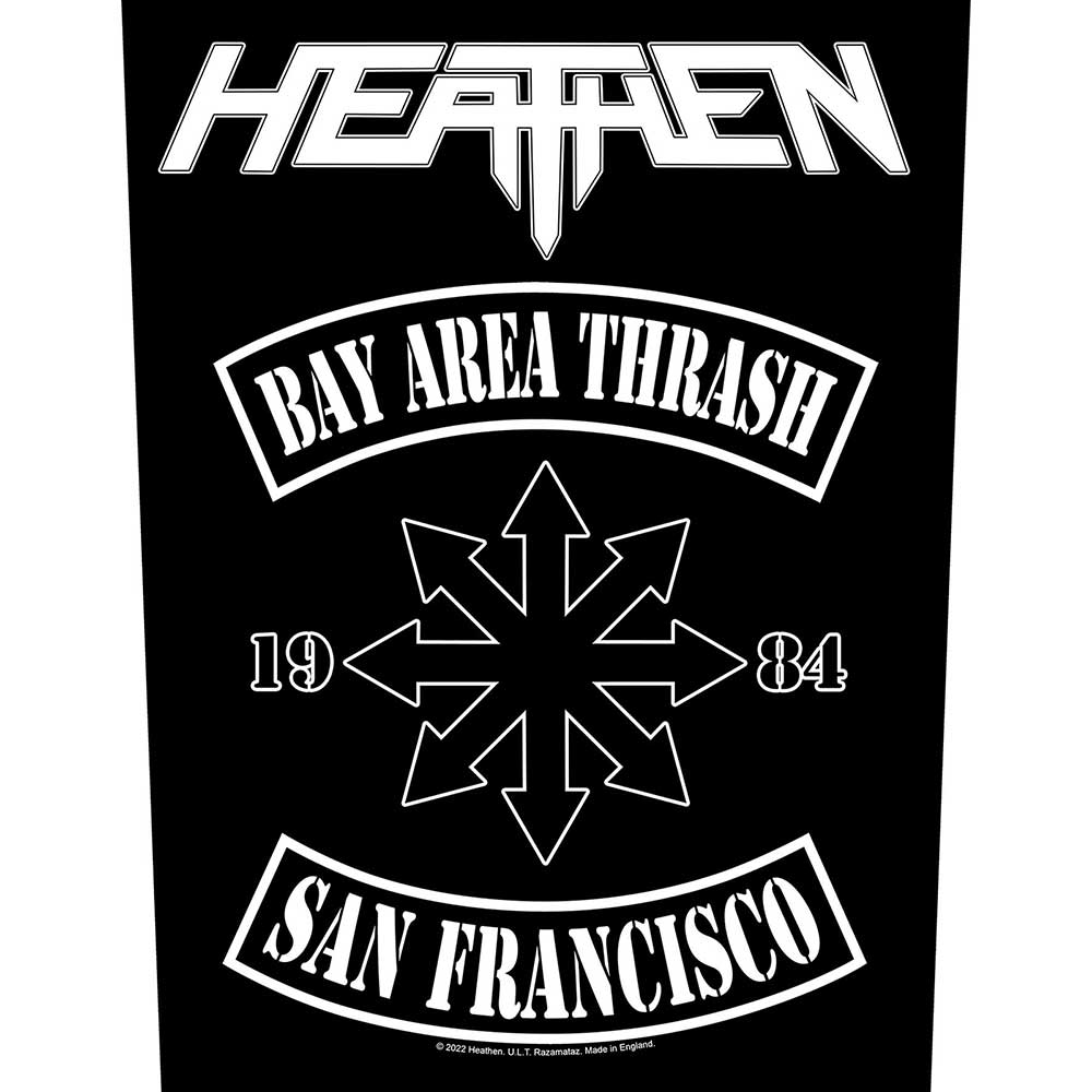 Heathen Back Patch: Bay Area Thrash Achterpatch
