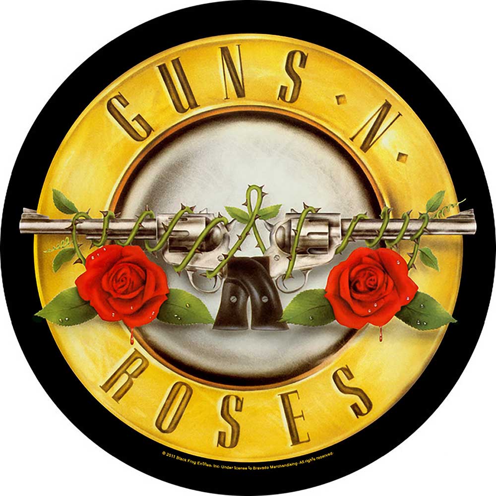 Guns N' Roses Back Patch: Bullet Logo Achterpatch