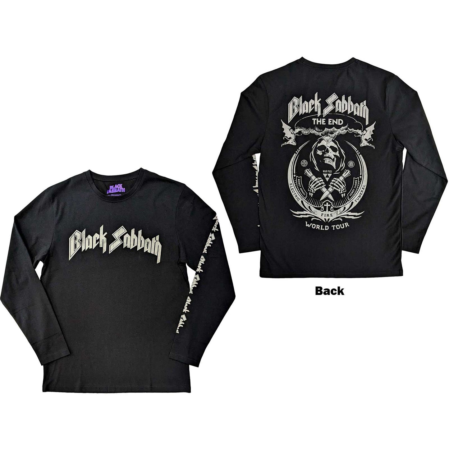 Een foto van een Long Sleeve T-Shirt van Black Sabbath.