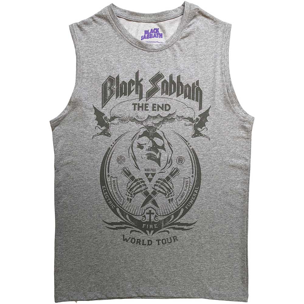 Black Sabbath Unisex Tank T-Shirt: The End Mushroom Cloud Tank T-Shirt
