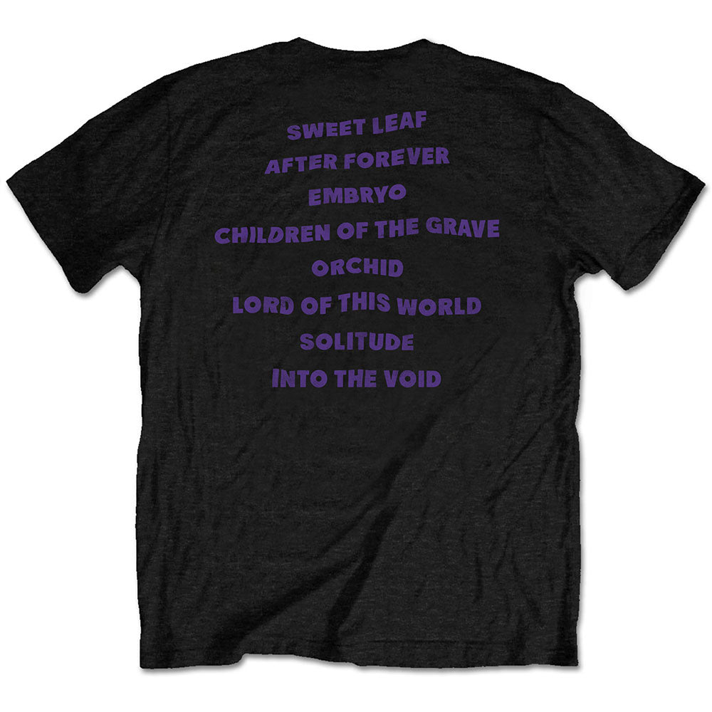 Black Sabbath Unisex T-Shirt: Masters of Reality Album (Back Print) T-Shirt