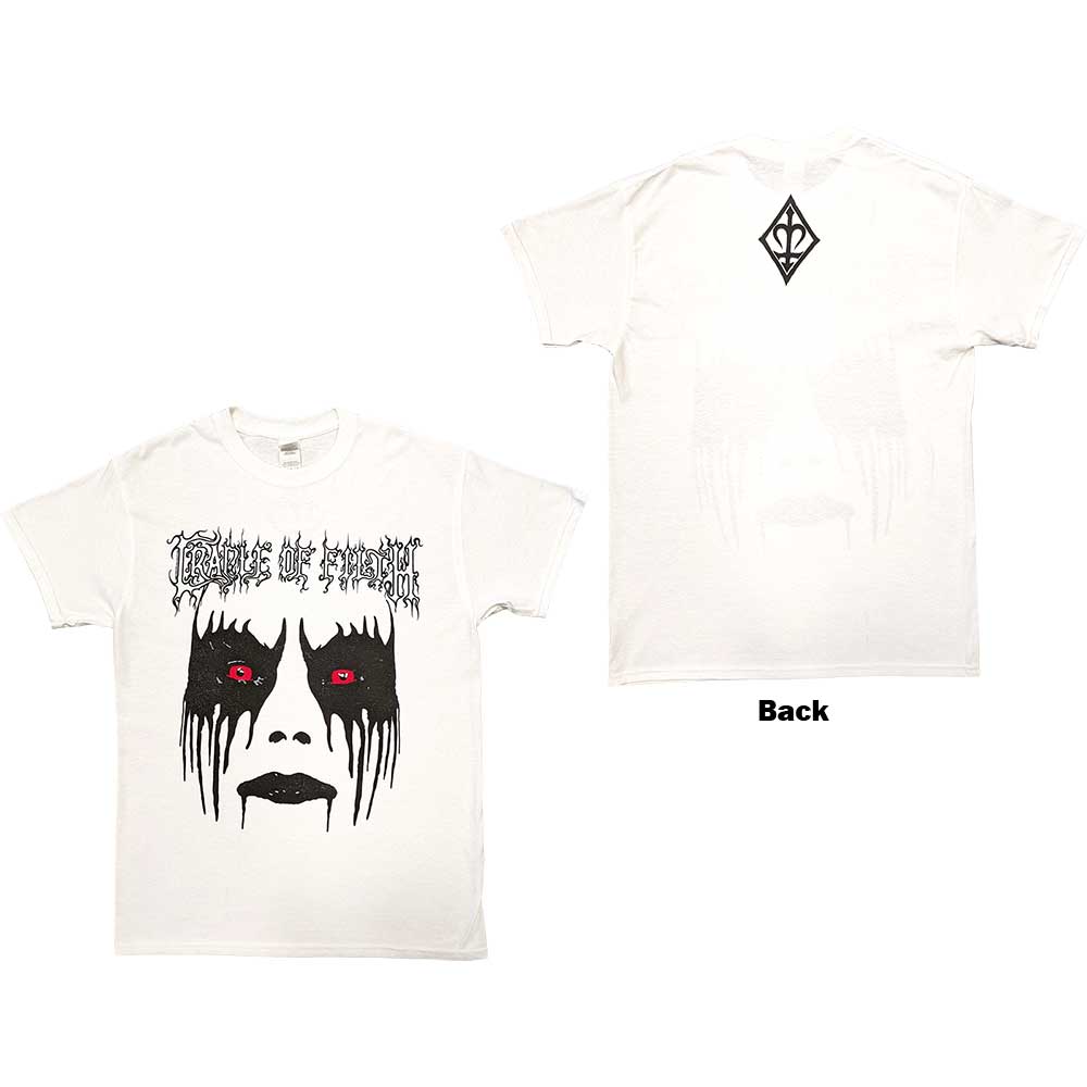 Cradle Of Filth Unisex T-Shirt: Dani Make Up (Back Print) T-Shirt