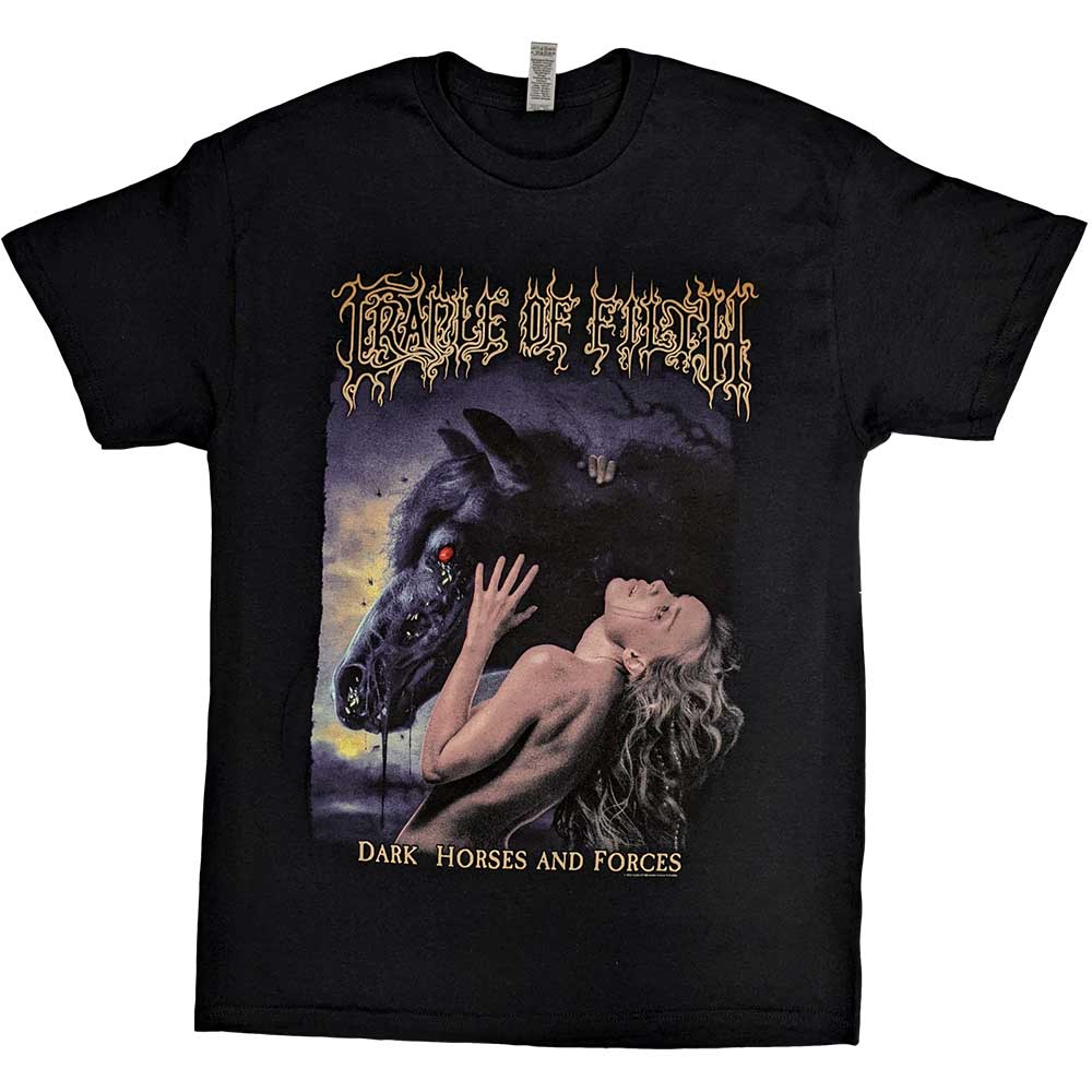 Cradle Of Filth Unisex T-Shirt: Dark Horses (Back Print) T-Shirt