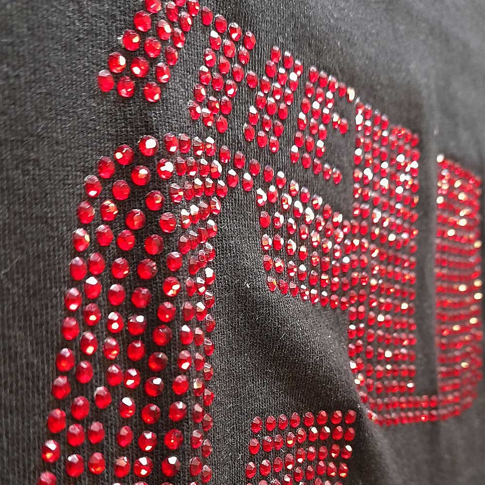 The Cure Unisex Embellished T-Shirt: Logo (Diamante) Embellished T-Shirt