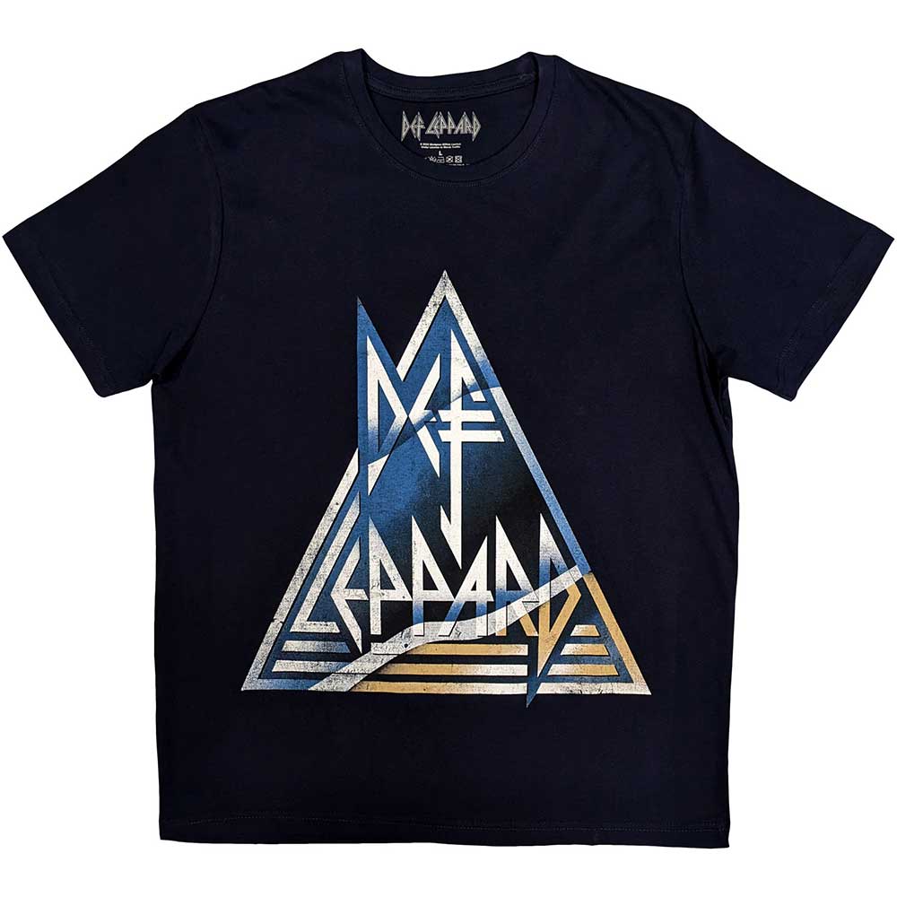 Def Leppard Unisex T-Shirt: Triangle Logo T-Shirt