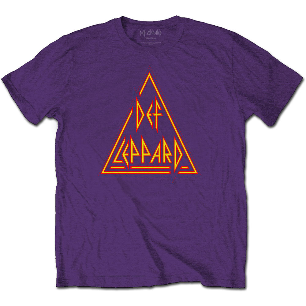 Def Leppard Unisex T-Shirt: Classic Triangle Logo T-Shirt