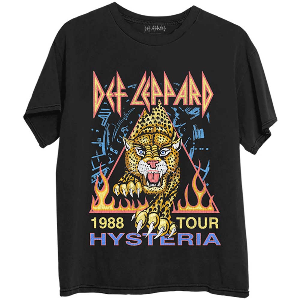 Def Leppard Unisex T-Shirt: Hysteria '88 (Back Print) T-Shirt