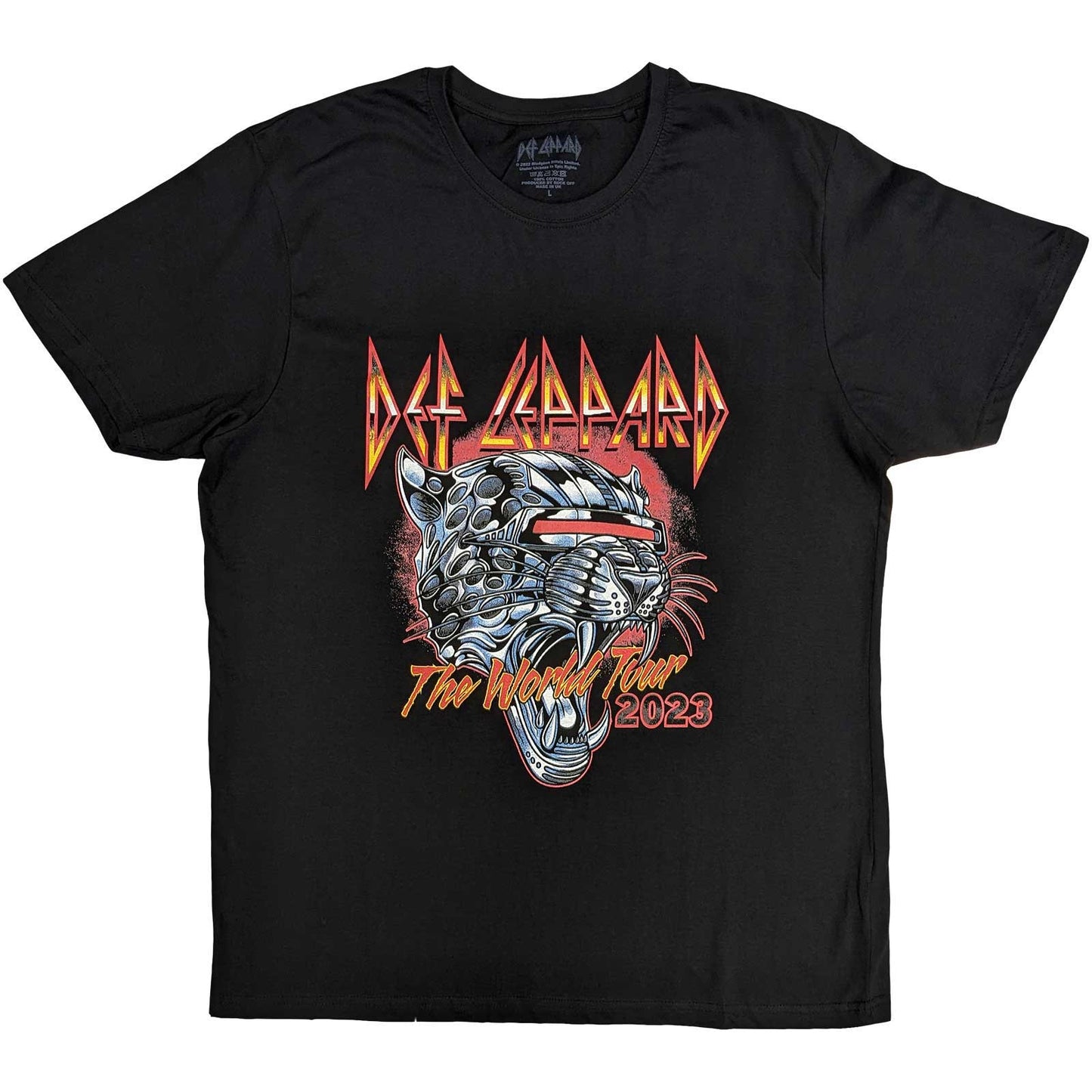 Een foto van een T-Shirt van Def Leppard.