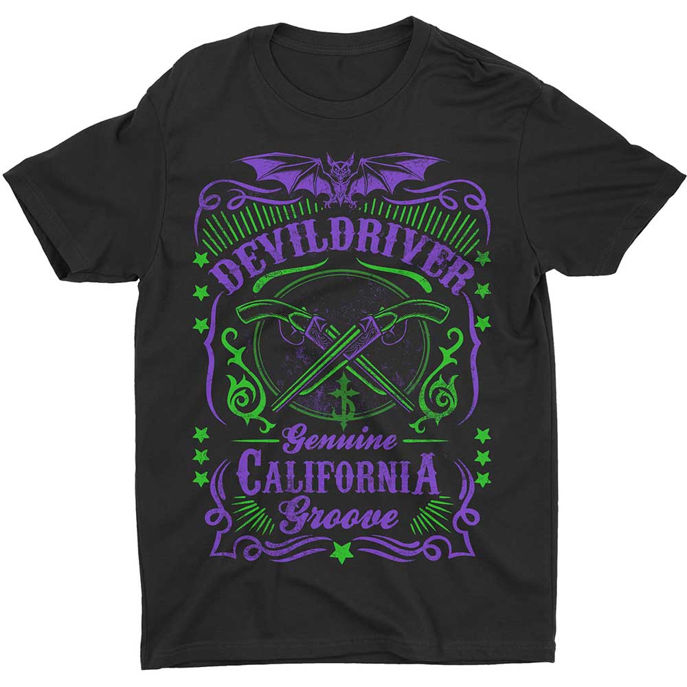DevilDriver Unisex T-Shirt: Cross Guns T-Shirt