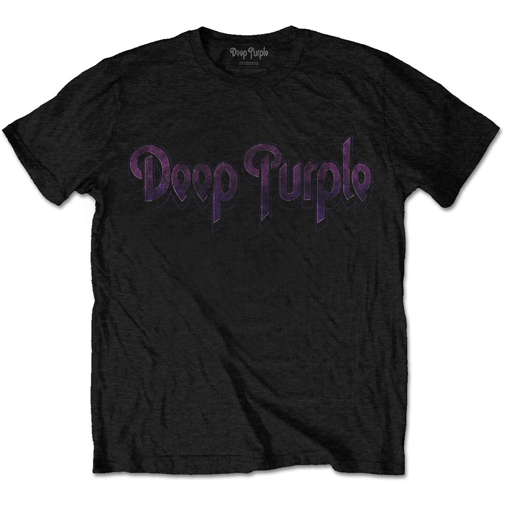 Deep Purple Unisex T-Shirt: Vintage Logo T-Shirt