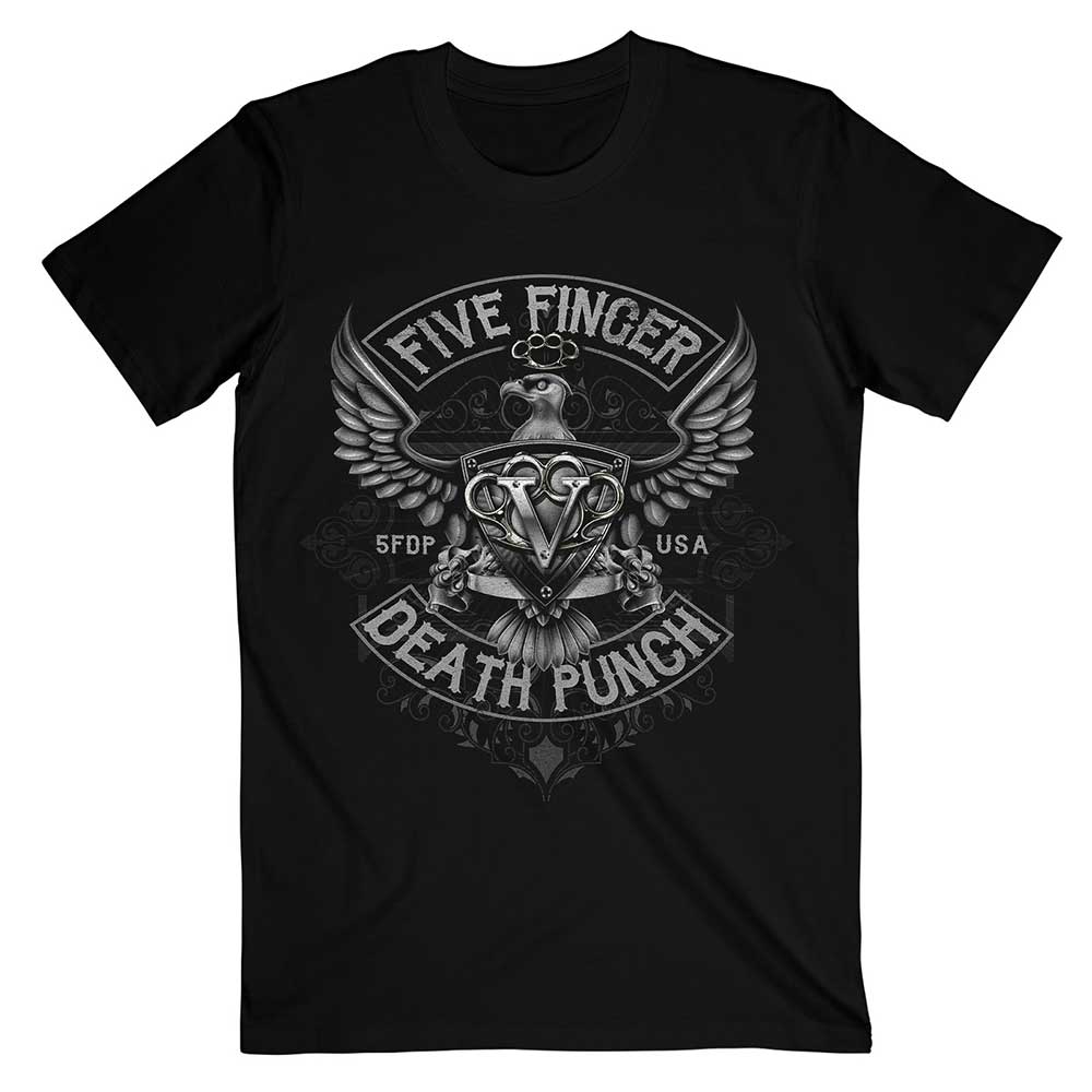 Five Finger Death Punch Unisex T-Shirt: Howe Eagle Crest T-Shirt