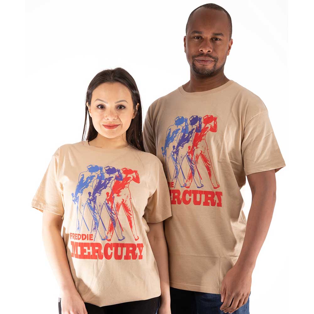 Freddie Mercury Unisex T-Shirt: Multicolour Photo T-Shirt