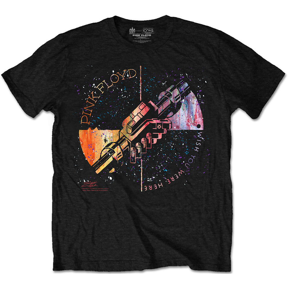 Pink Floyd Unisex T-Shirt: Machine Greeting Orange T-Shirt