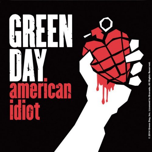 Green Day Single Cork Coaster: American Idiot Onderzetter
